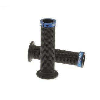 Poignée factory BIHR "lock-on" bague Bleu 