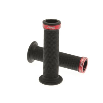 Poignée factory BIHR "lock-on" bague Rouge