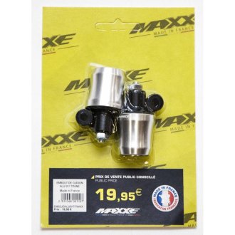 Embout de guidon Alu 001 Maxxe Titane