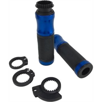 Poignées alu 3 clips Maxxe noire Bleu