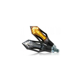 Clignotants LED CE Trident Maxxe noir blanc