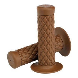 Poignées de guidon Mad 70'S 22-24 mm marron