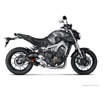 Ligne AKRAPOVIC Carbone pour Yamaha MT-09