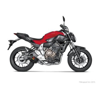 Ligne AKRAPOVIC Carbone pour Yamaha MT-07