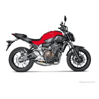Ligne AKRAPOVIC Titane pour Yamaha MT-07